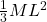 \frac{1}{3}ML^2