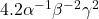 Rendered by QuickLaTeX.com 4.2 \alpha^{-1}\beta^{-2}\gamma^2