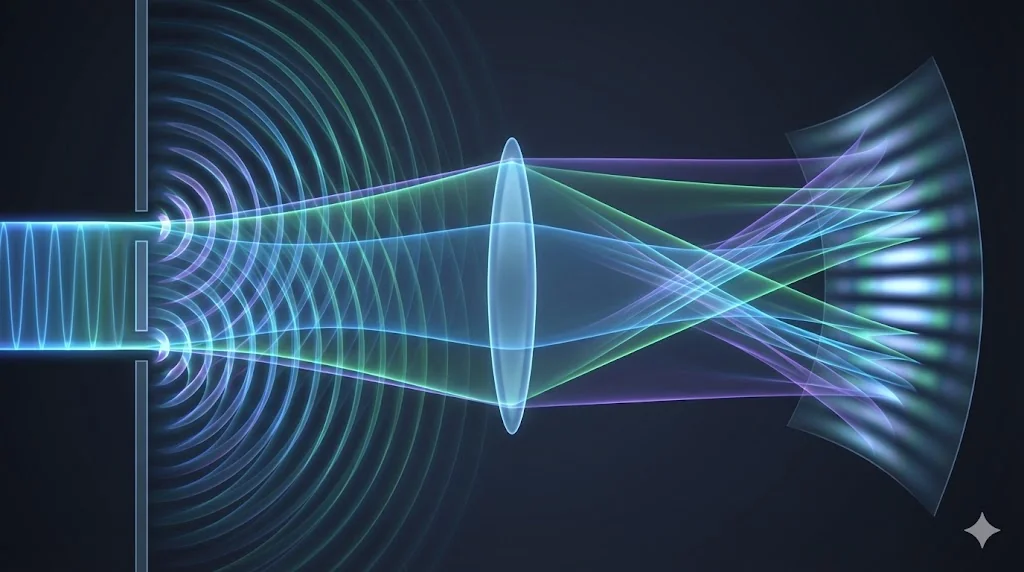 Wave optics phenomena combined