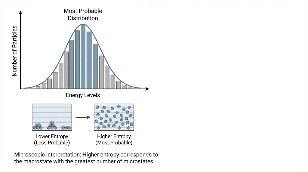 Most probable energy distribution of particles