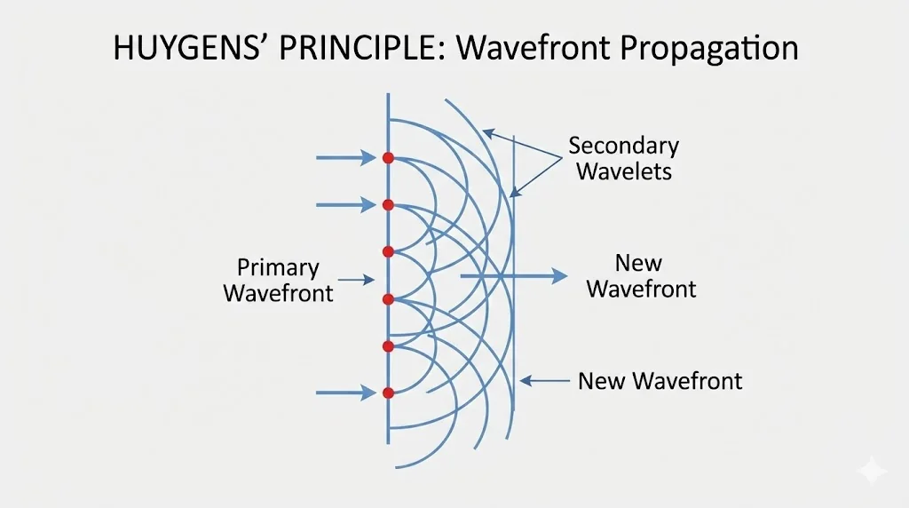 Huygens principle wavefronts