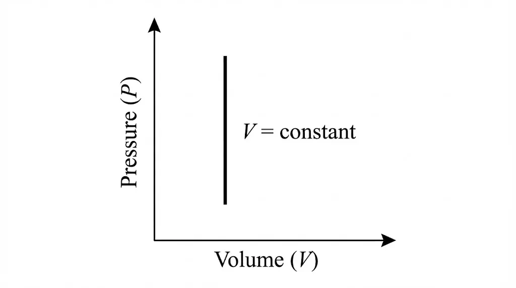 Isochoric pressure–volume diagram