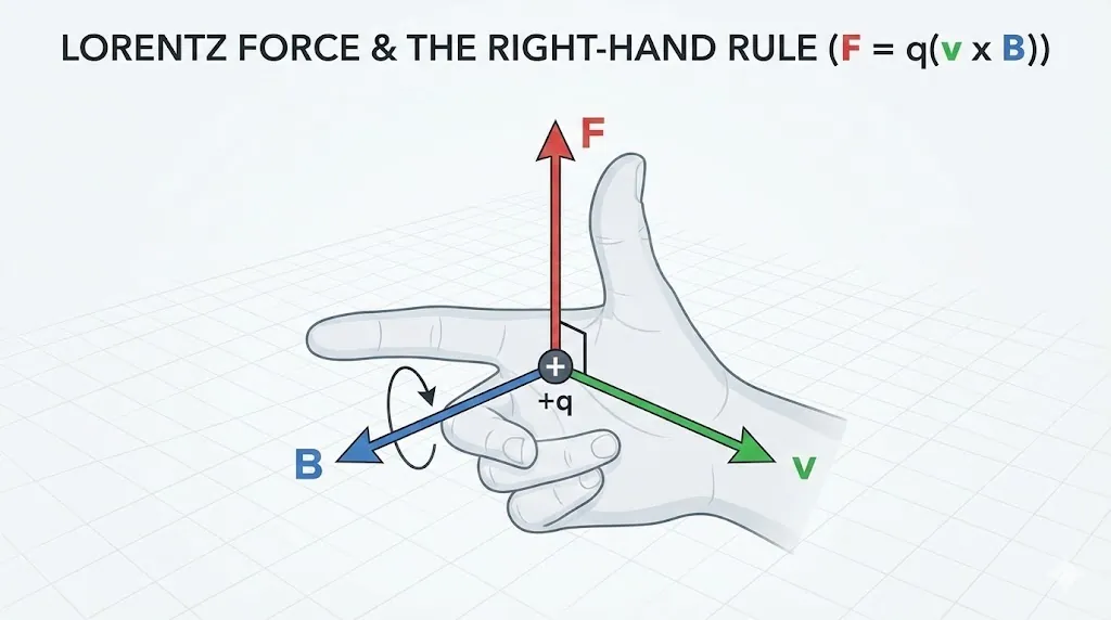 Lorentz force vector diagram